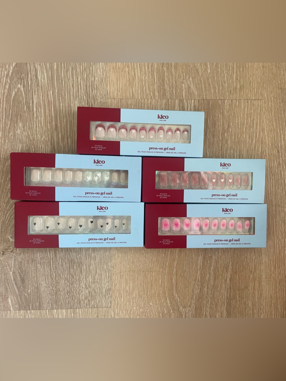 Kleo Press-On Gel Nails - Pink Ombre & Blush Styles - Picture 2 of 12